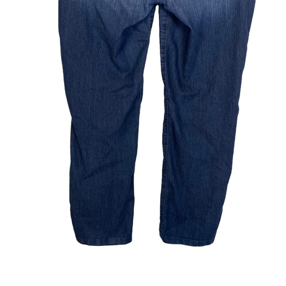 NYDJ Straight Leg Stretchy Lift Tuck Technology Mom Jeans Glitter Butt Pockets - Picture 10 of 16